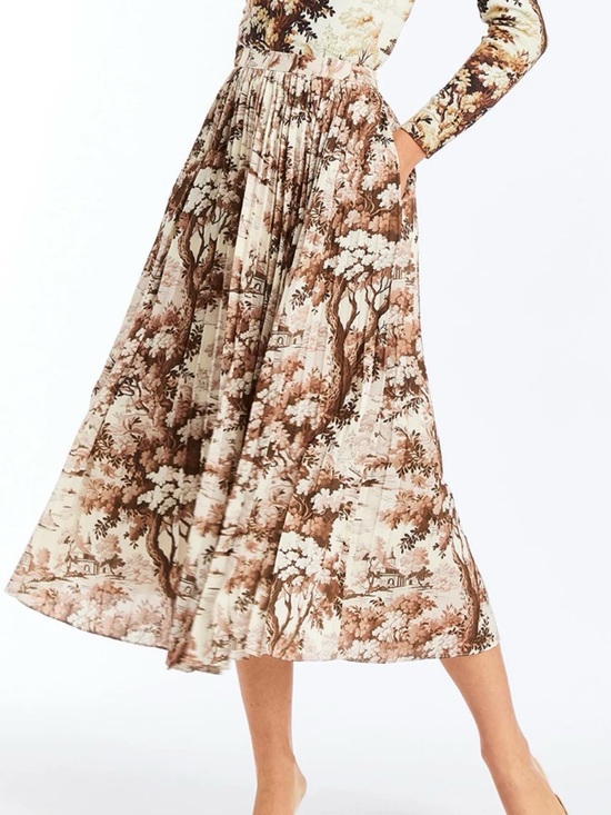 Mestiza New York Dresses & Skirts - Mestiza New York Daniella Midi Skirt in Chestnut Toile 2 $325